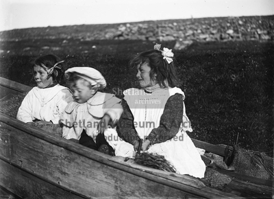 Children in a boat