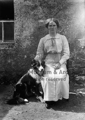 Aggie Smith with dog, Oila, Whiteness