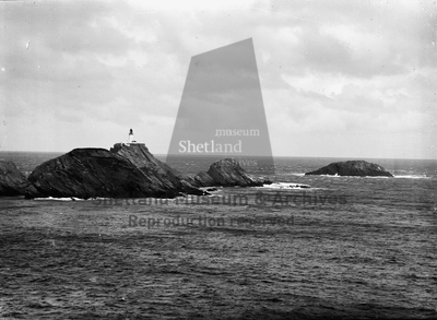 Muckle Flugga Lighthouse and the Outstack