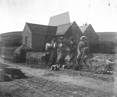Group at Quendale Mill with dogs
