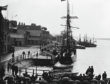 Lerwick schooner at the wharf