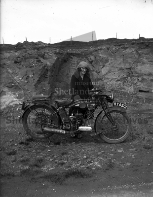 Woman with Motorcycle