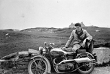 Man and Motorcycle