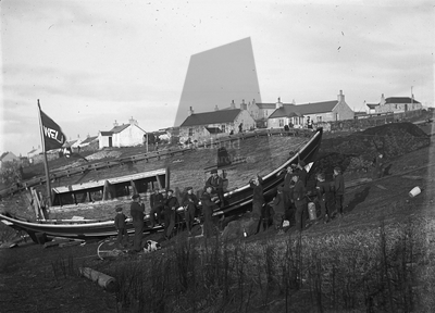 Launch of haddock boat WELFARE