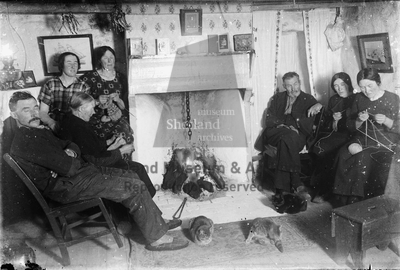 Sinclair family at Boat's House, Symbister