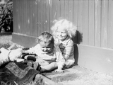 Two children playing