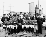 Football team from destroyer HMS LIVELY