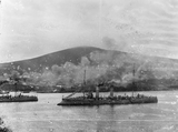 German cruiser in Bressay Sound