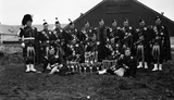 Pipe Band at Intercounty Football Match 1930