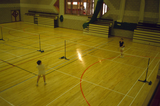 Badminton at Clickimin Leisure Centre, Lerwick