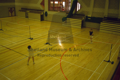 Badminton at Clickimin Leisure Centre, Lerwick