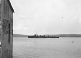 Destroyer in Lerwick Harbour
