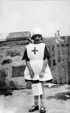  Little girl in nurse's uniform