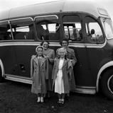 Four women on a bus tour