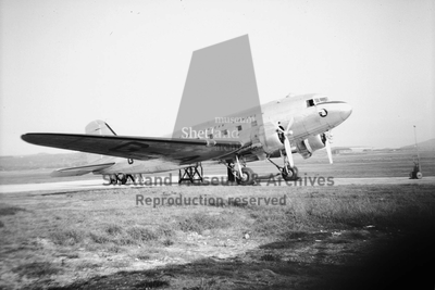 BEA DC3 aircraft at Sumburgh