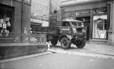 Army lorry on Commercial Street