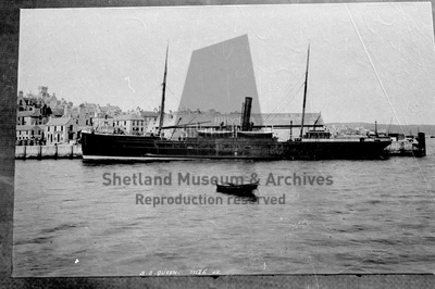 S.S. Queen II in Lerwick Harbour