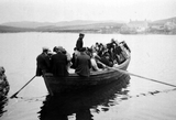 People in flit boat