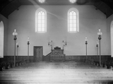 Interior in the Bigton church of Scotland