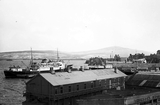 View over Lerwick of North boats at Victoria Pie